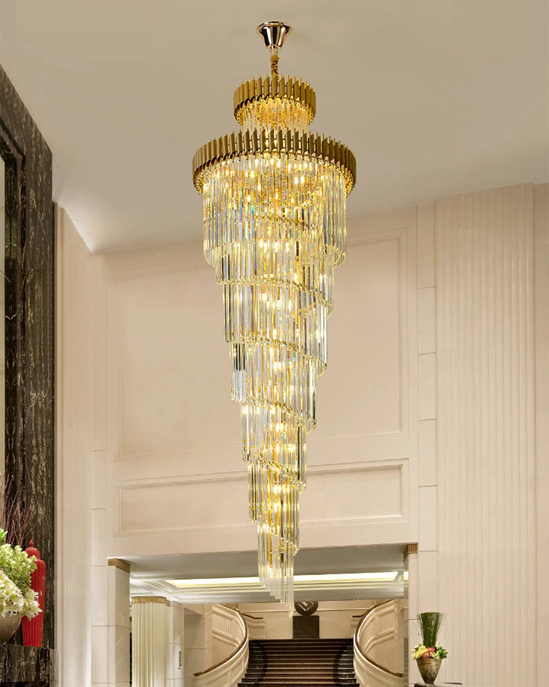 Merlin Cascading Crystal Prism Chandelier - Image 20