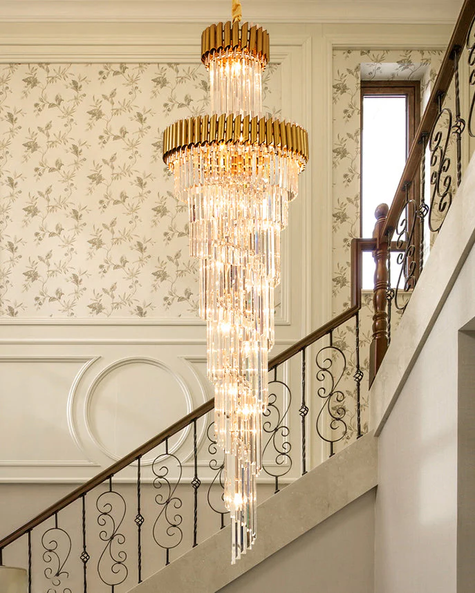 Merlin Cascading Crystal Prism Chandelier - Image 22