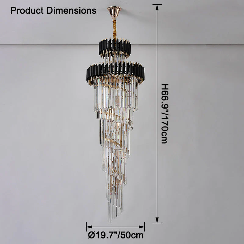 Merlin Cascading Crystal Prism Chandelier - Image 28