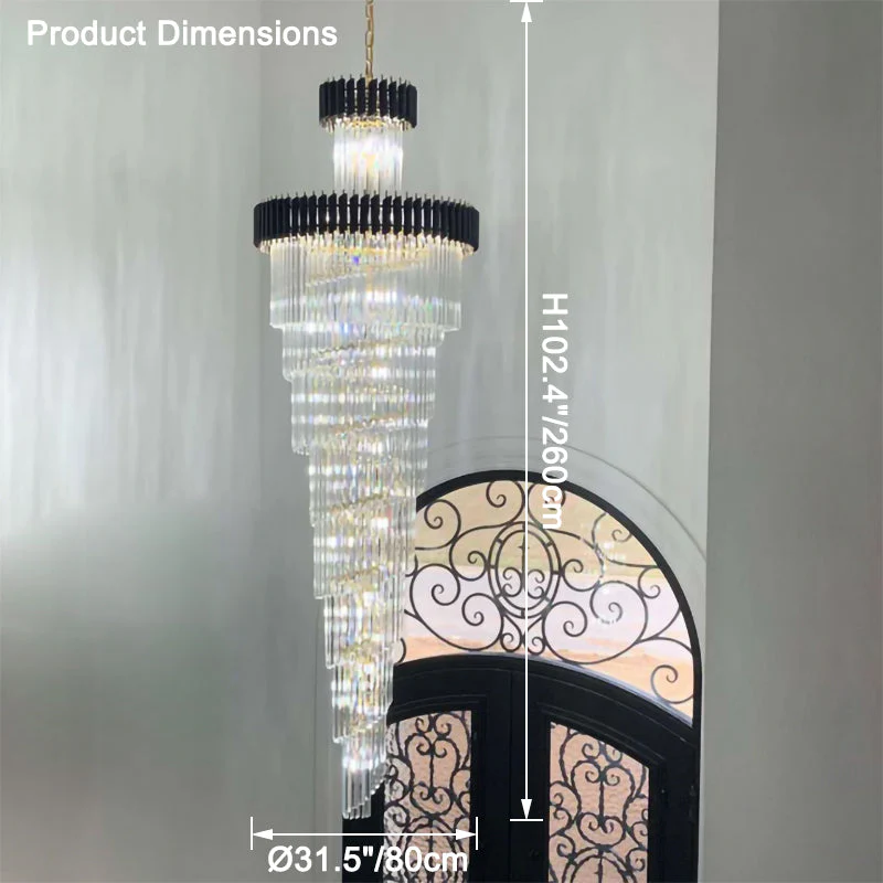 Merlin Cascading Crystal Prism Chandelier - Image 32