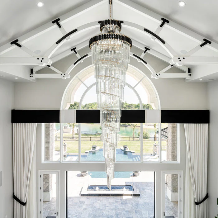 Merlin Cascading Crystal Prism Chandelier - Image 33