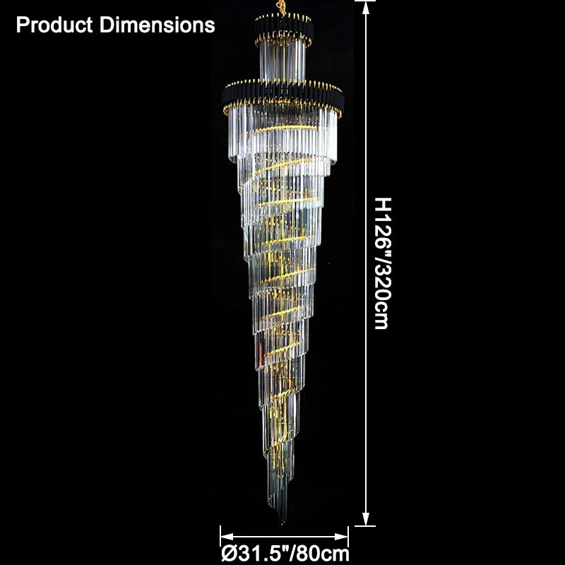 Merlin Cascading Crystal Prism Chandelier - Image 34
