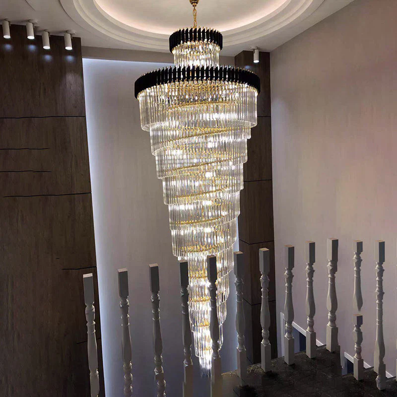 Merlin Cascading Crystal Prism Chandelier - Image 35