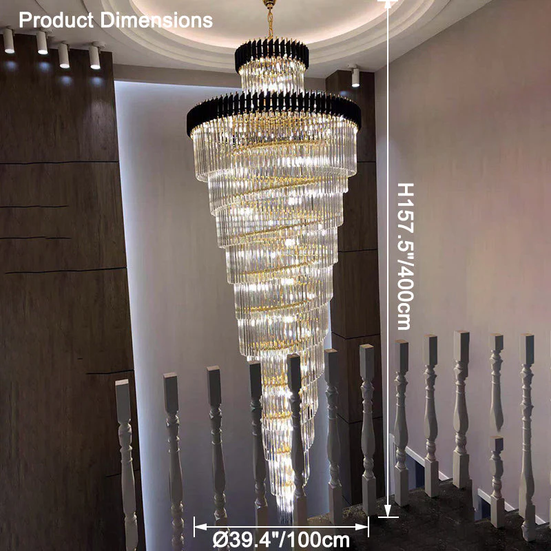 Merlin Cascading Crystal Prism Chandelier - Image 36