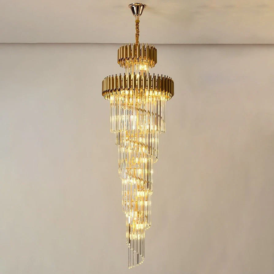 Merlin Cascading Crystal Prism Chandelier - Image 37