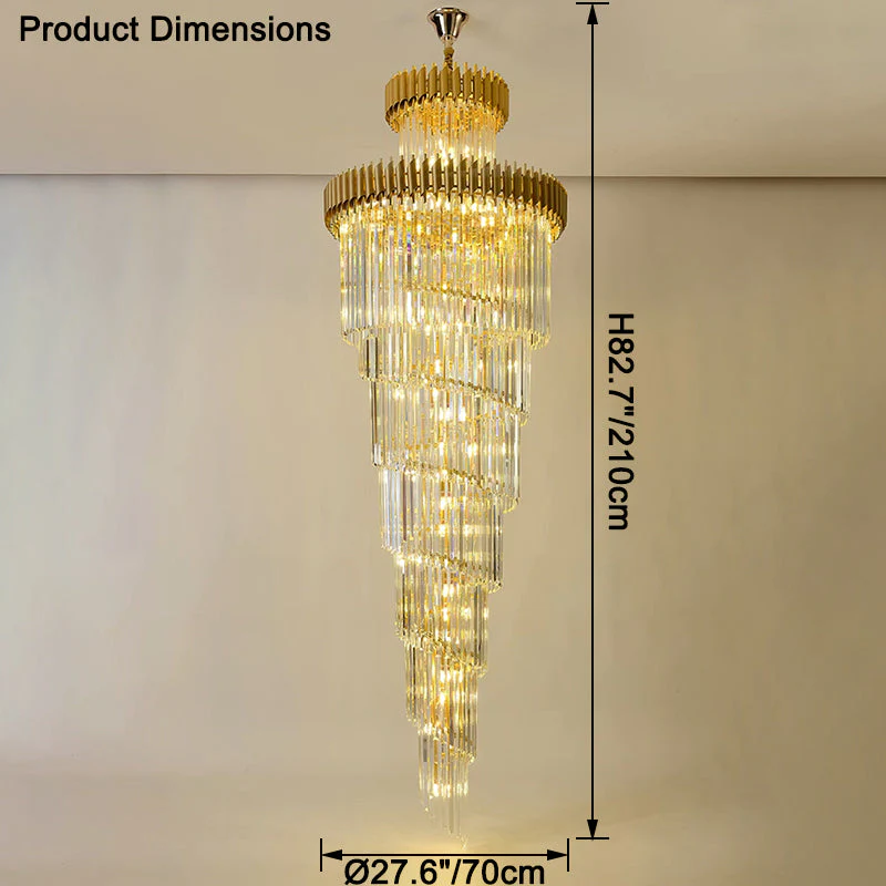 Merlin Cascading Crystal Prism Chandelier - Image 40