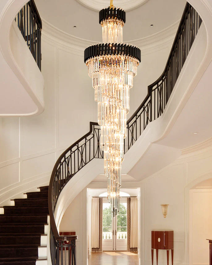 Merlin Cascading Crystal Prism Chandelier - Image 5
