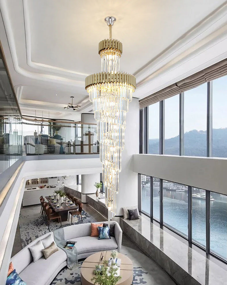 Merlin Cascading Crystal Prism Chandelier - Image 6