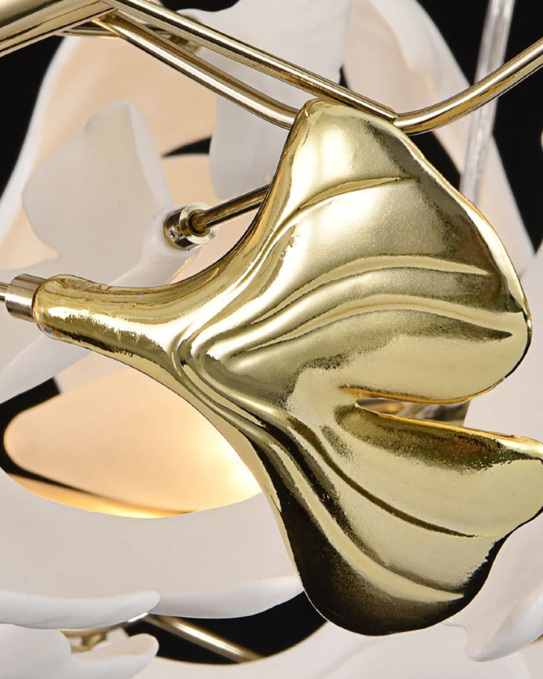 Merlin Circular Tiered Gingko Chandelier - Image 7