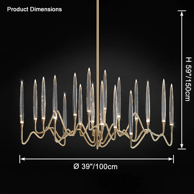 Merlin Crystal Candlestick Chandelier - Image 16