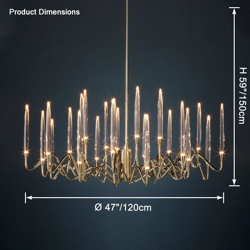 Merlin Crystal Candlestick Chandelier - Image 18