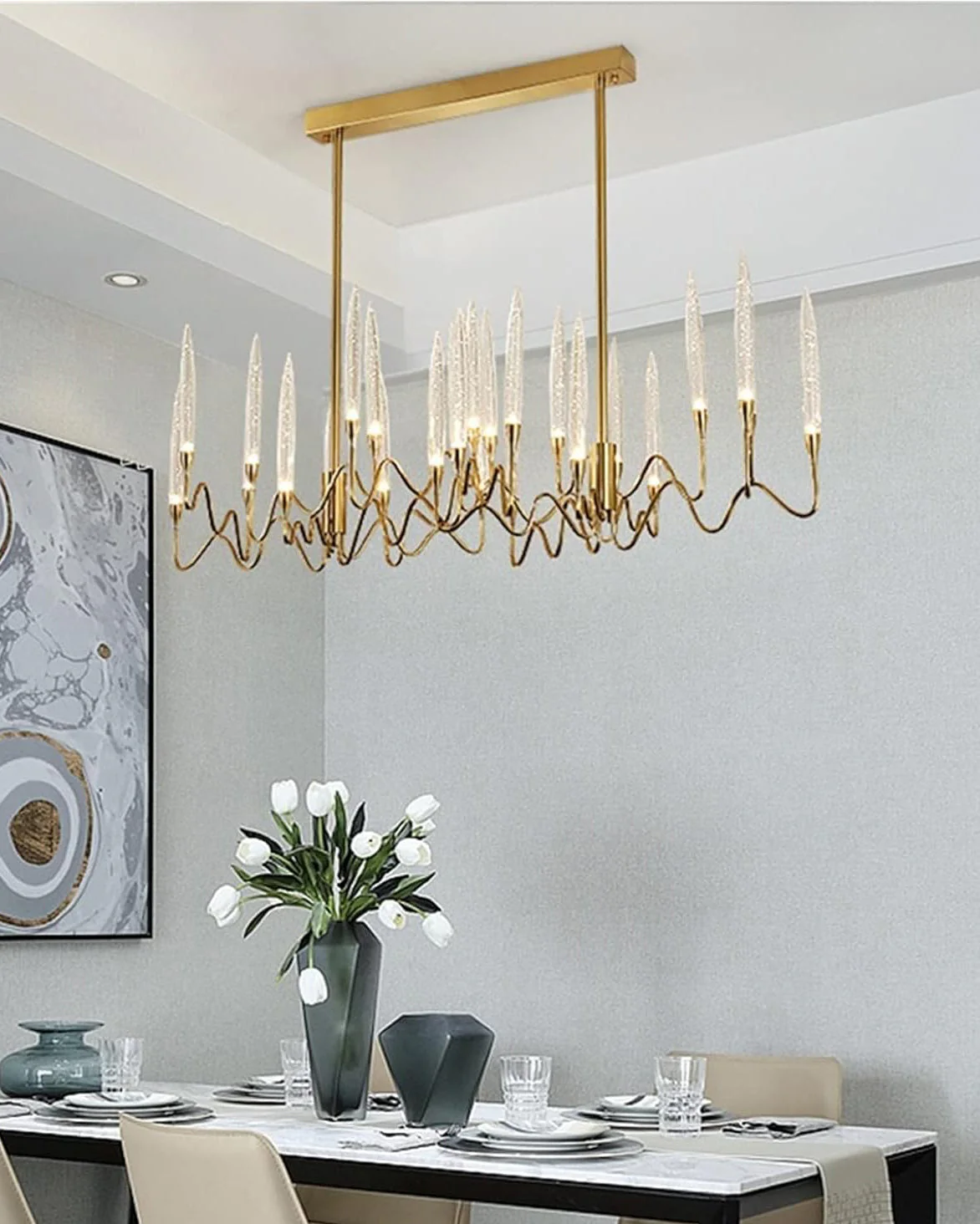 Merlin Crystal Candlestick Chandelier - Image 9
