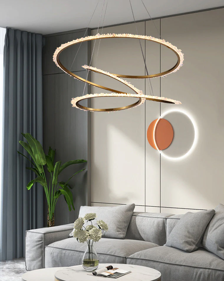 Merlin Crystal Infinity Chandelier - Image 2