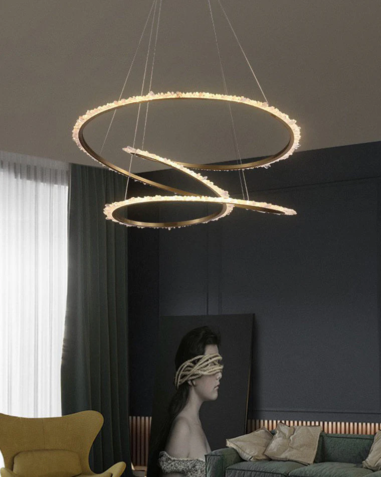 Merlin Crystal Infinity Chandelier - Image 3