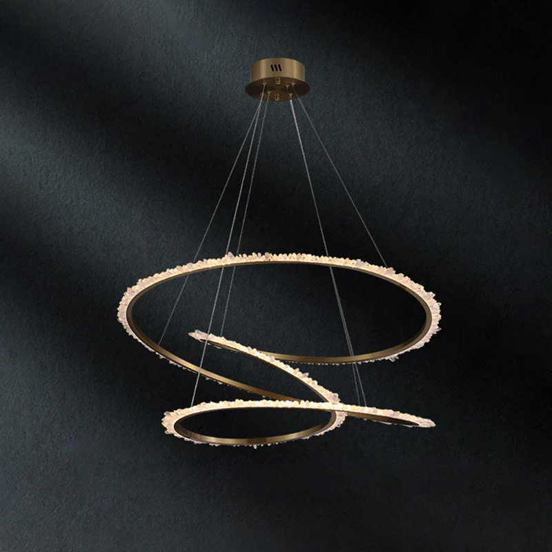 Merlin Crystal Infinity Chandelier - Image 4