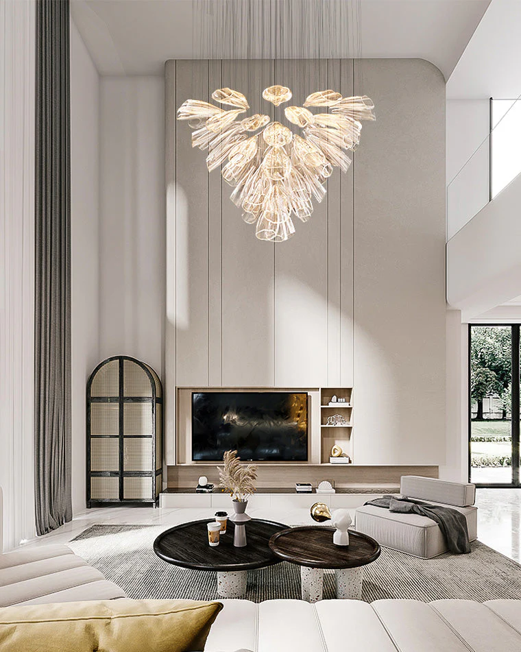Merlin Flower Glass Foyer Chandelier - Image 3
