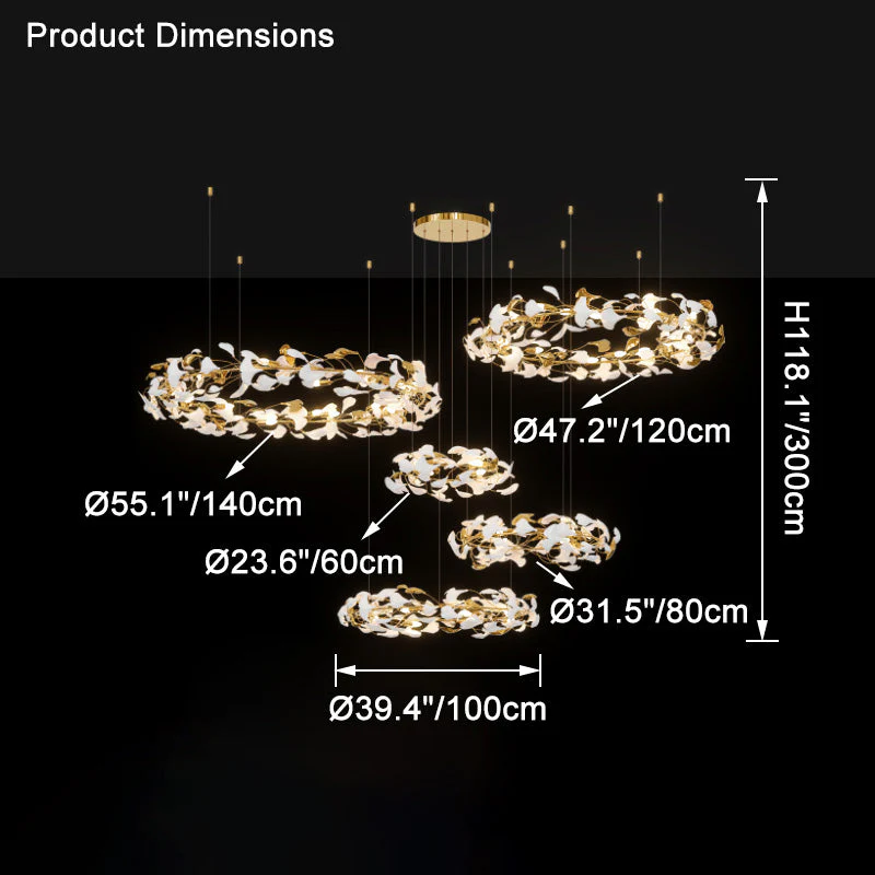 Merlin Gingko Circular Chandelier - Image 19