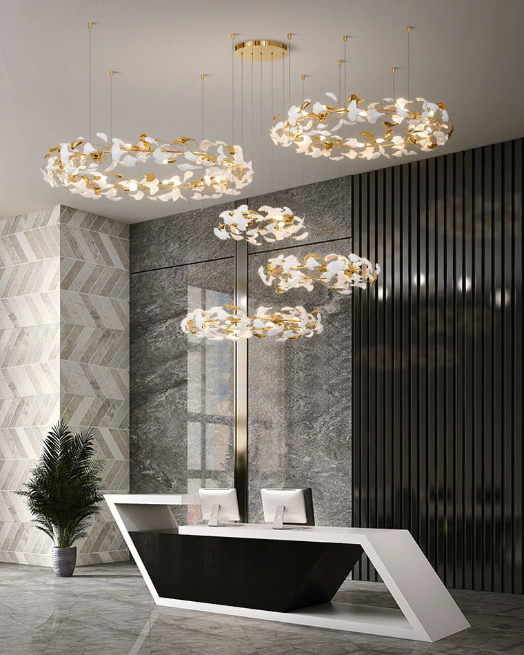 Merlin Gingko Circular Chandelier - Image 5