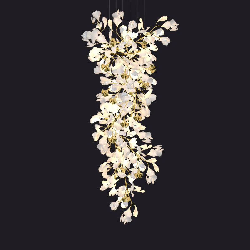 Merlin Gingko Long Staircase Chandelier - Image 11