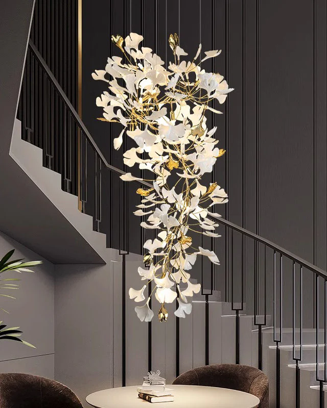 Merlin Gingko Long Staircase Chandelier - Image 2