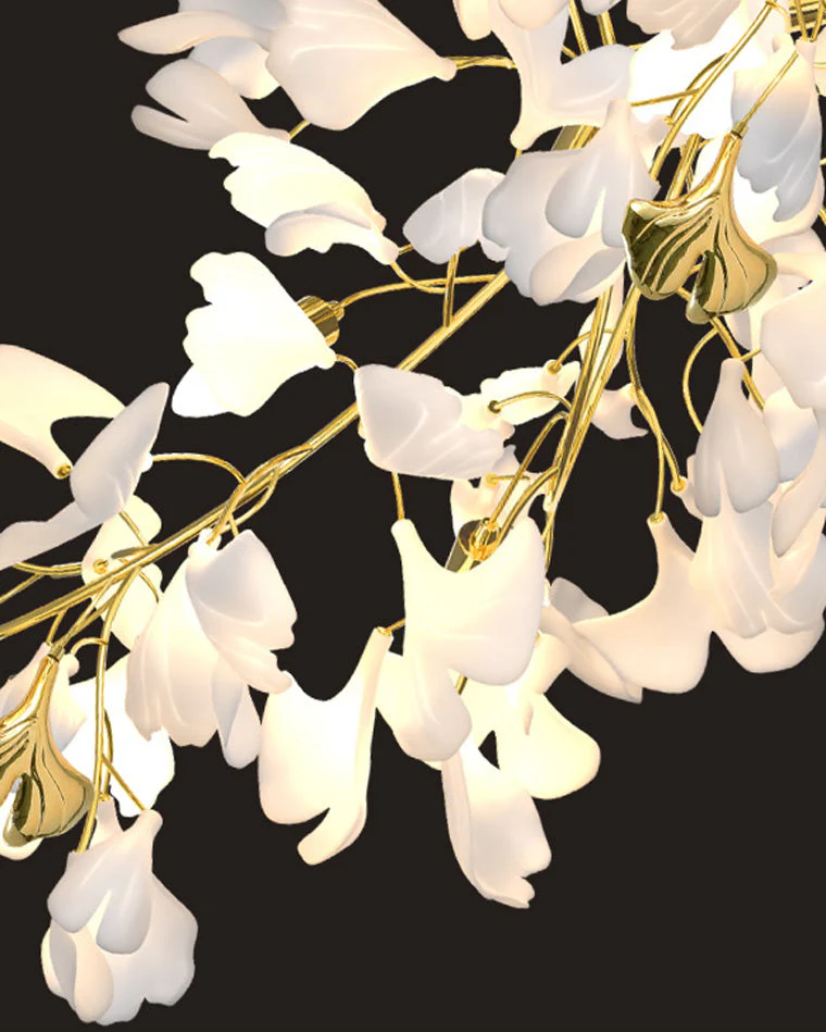 Merlin Gingko Long Staircase Chandelier - Image 5
