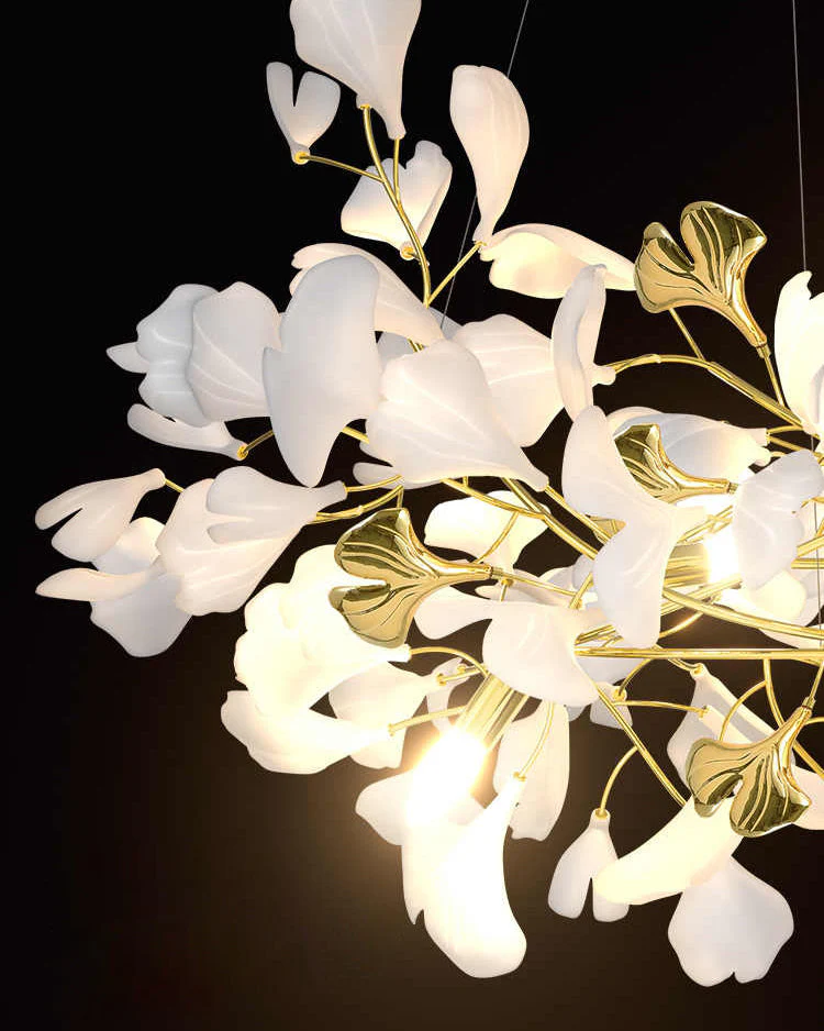 Merlin Gingko Long Staircase Chandelier - Image 6