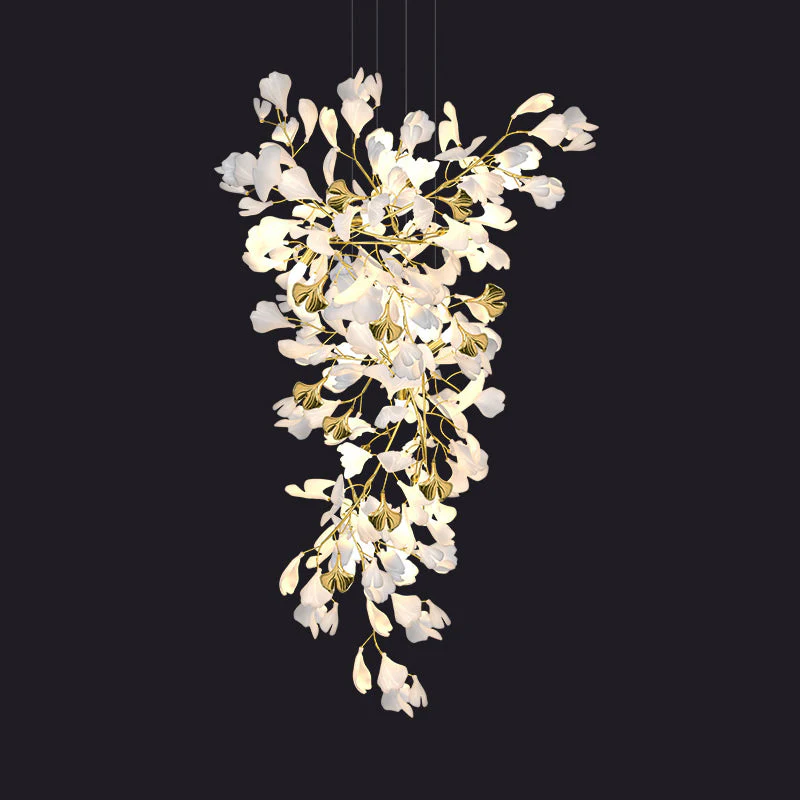 Merlin Gingko Long Staircase Chandelier - Image 7