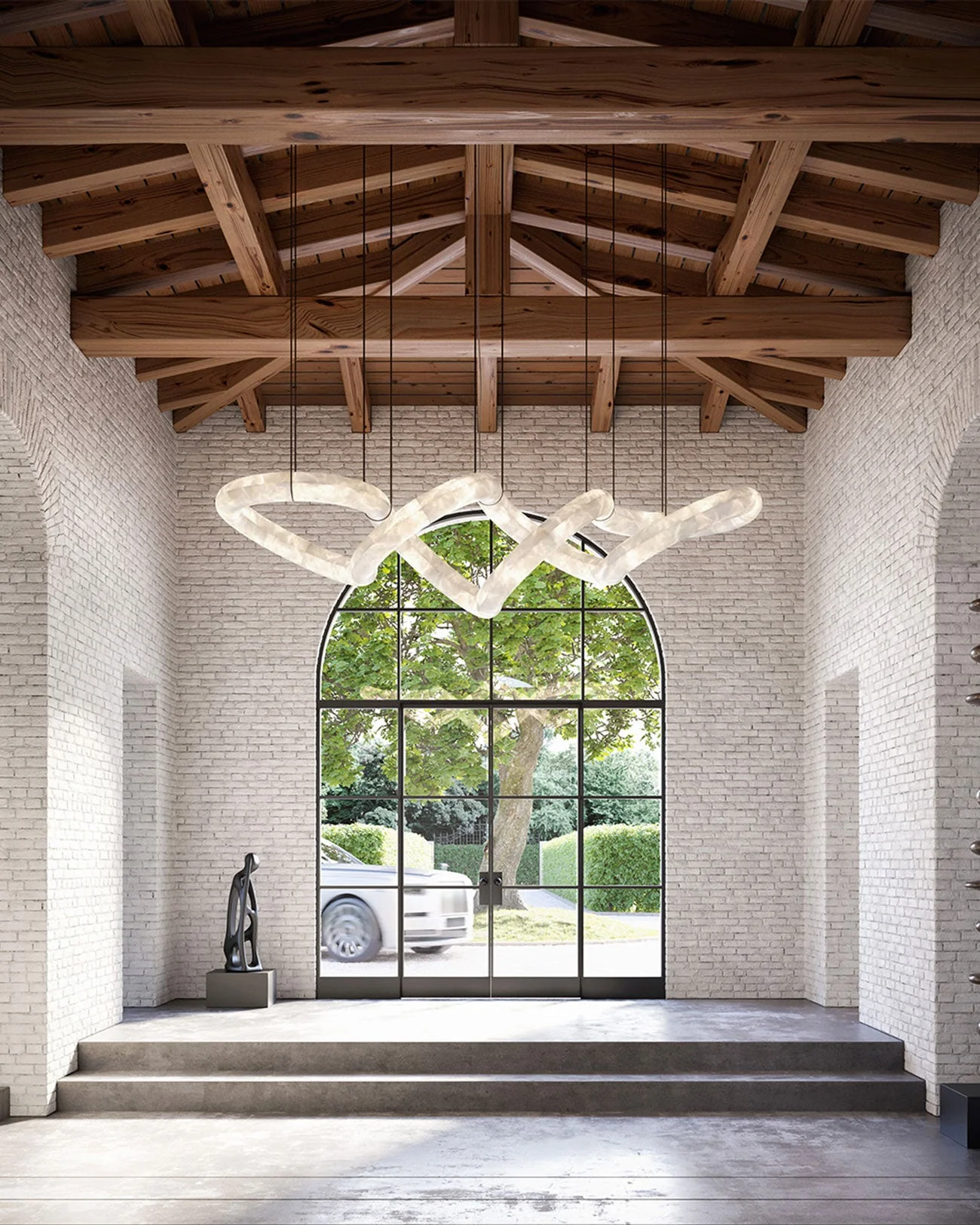 Merlin Infinity Massive Alabaster Chandelier - Image 3