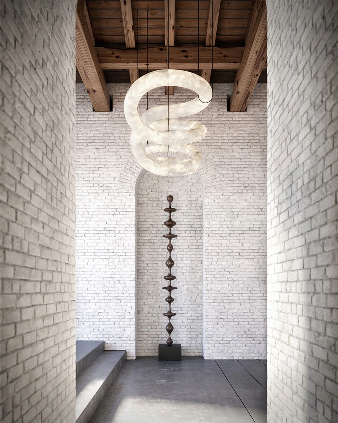 Merlin Infinity Massive Alabaster Chandelier - Image 9