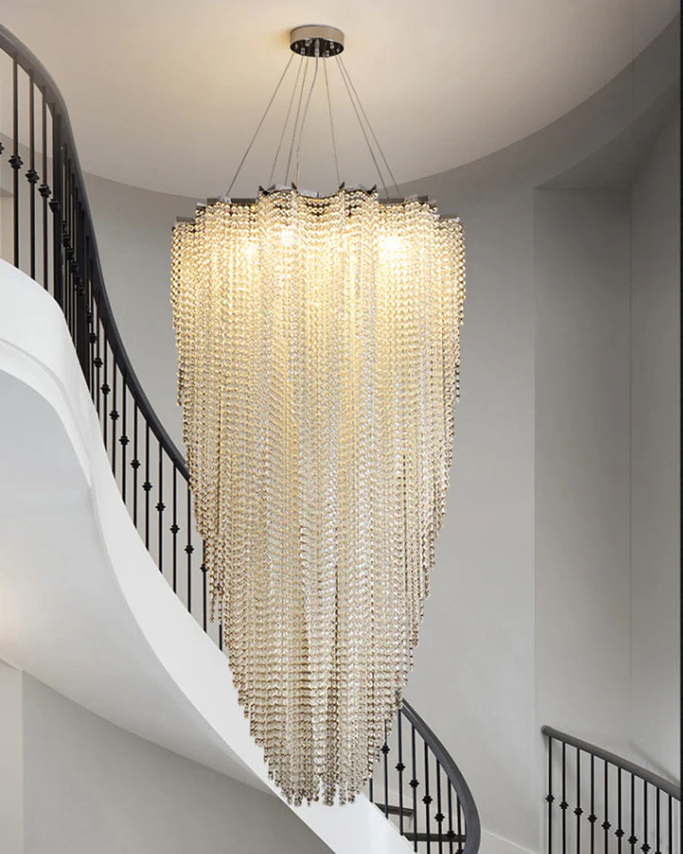 Merlin Cascading Crystal Foyer Chandelier - Image 2