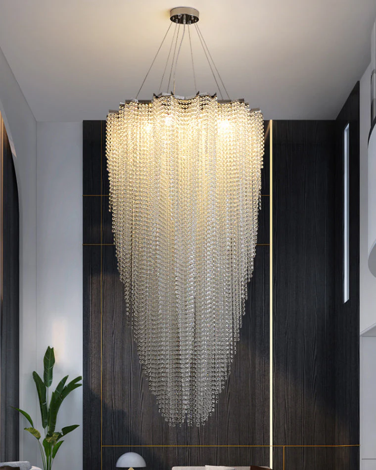 Merlin Cascading Crystal Foyer Chandelier - Image 3
