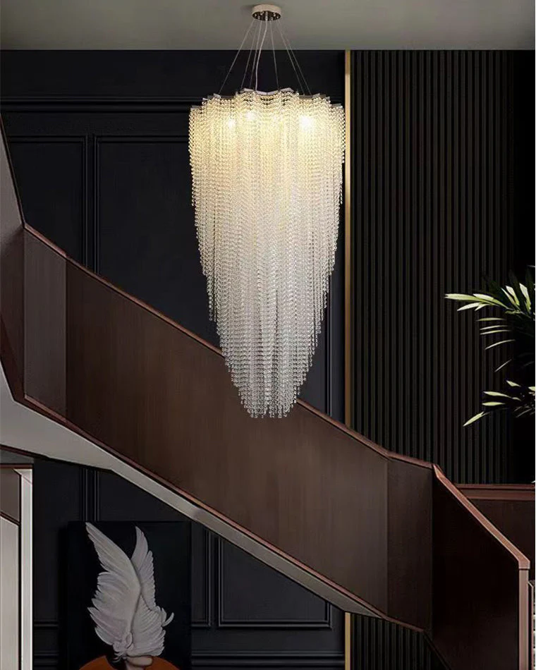 Merlin Cascading Crystal Foyer Chandelier - Image 6