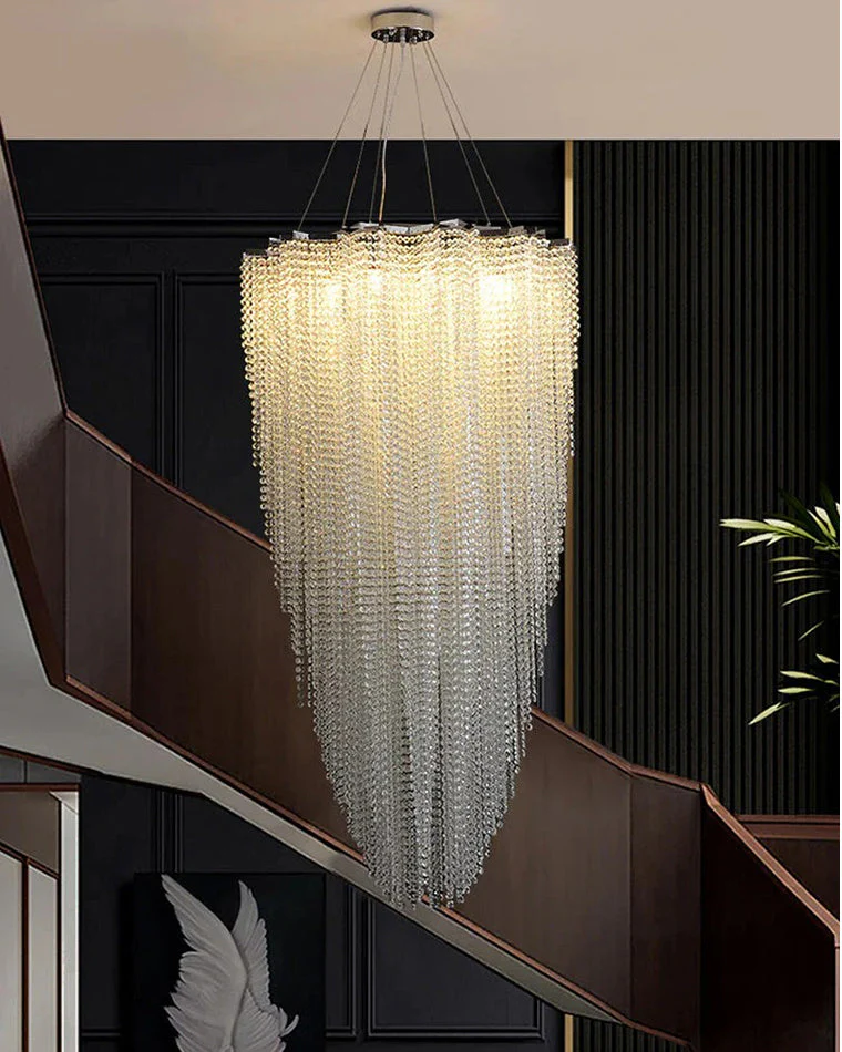 Merlin Cascading Crystal Foyer Chandelier - Image 7