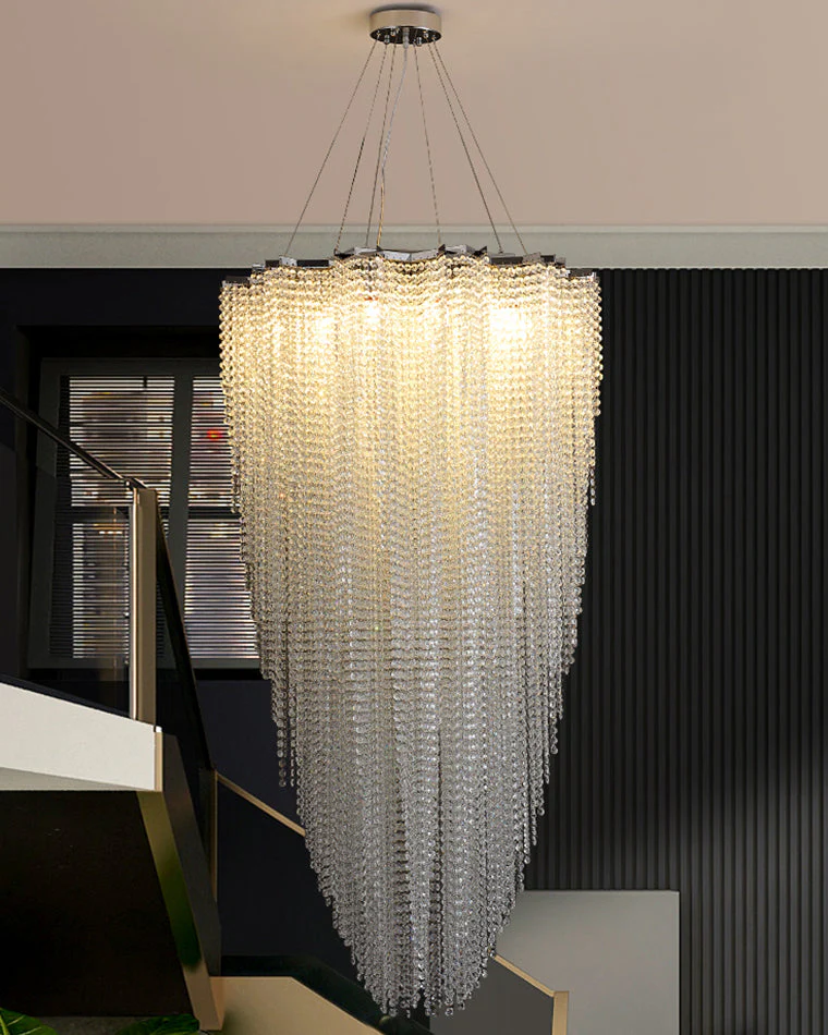 Merlin Cascading Crystal Foyer Chandelier - Image 8