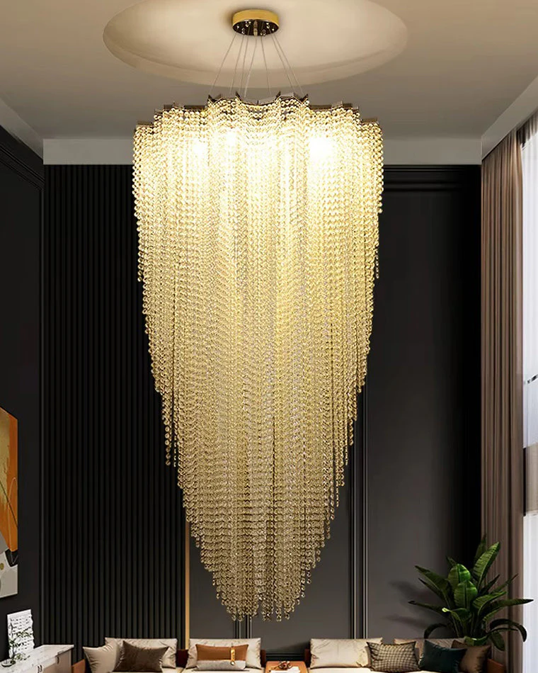 Merlin Cascading Crystal Foyer Chandelier - Image 9