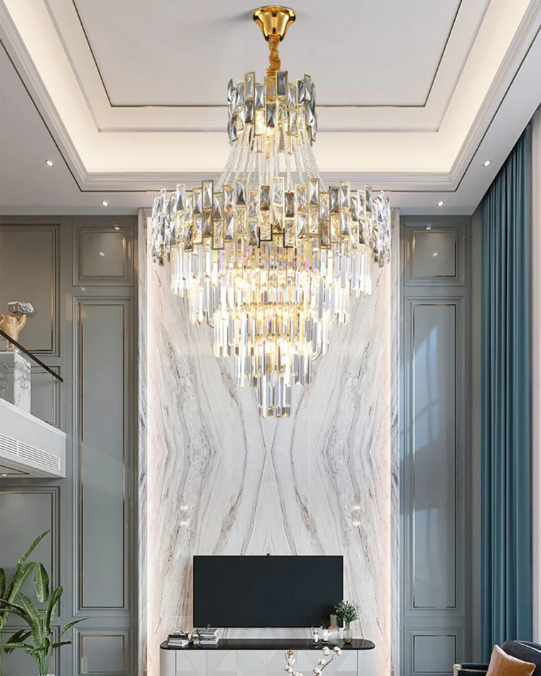 Merlin Massive Tiered Crystal Chandelier - Image 14