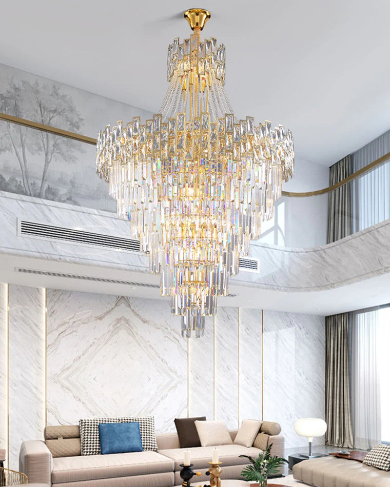 Merlin Massive Tiered Crystal Chandelier - Image 15