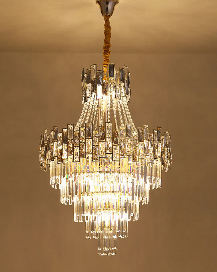 Merlin Massive Tiered Crystal Chandelier - Image 19