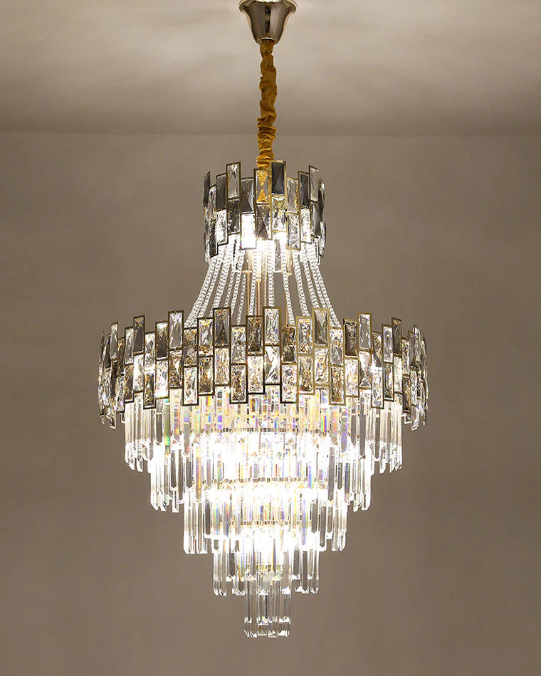 Merlin Massive Tiered Crystal Chandelier - Image 20
