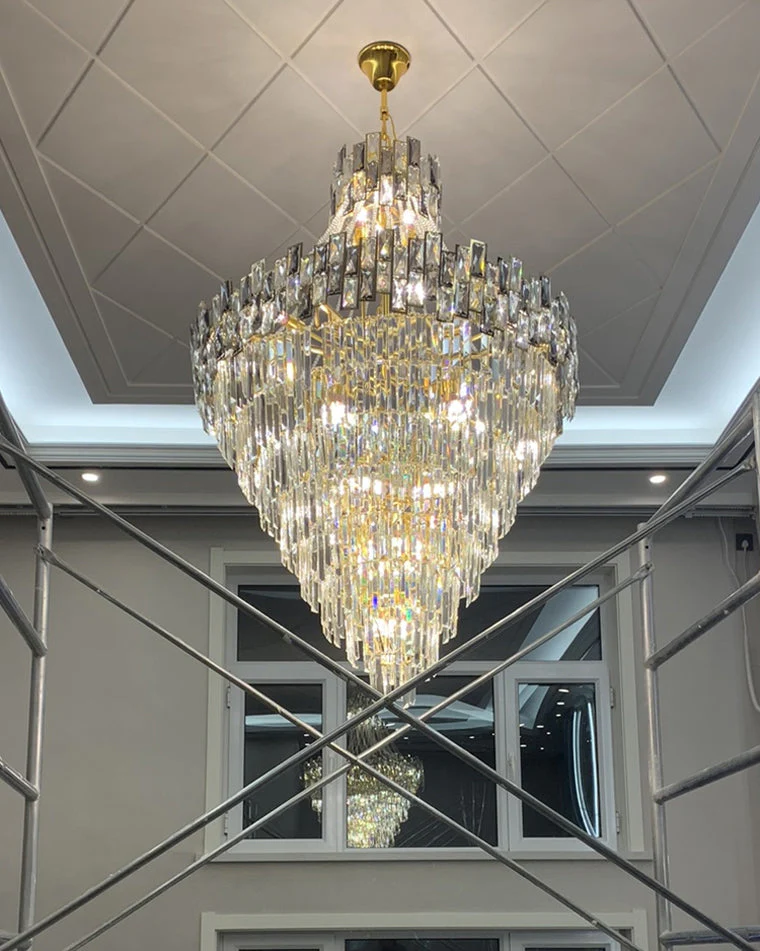 Merlin Massive Tiered Crystal Chandelier - Image 23