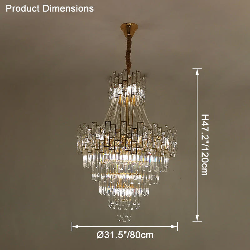 Merlin Massive Tiered Crystal Chandelier - Image 36