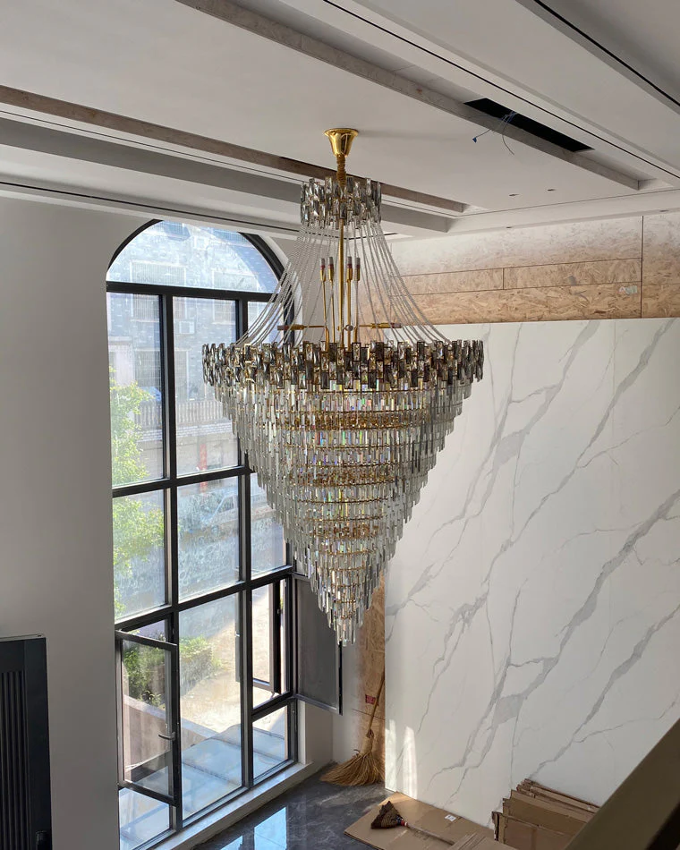 Merlin Massive Tiered Crystal Chandelier - Image 4