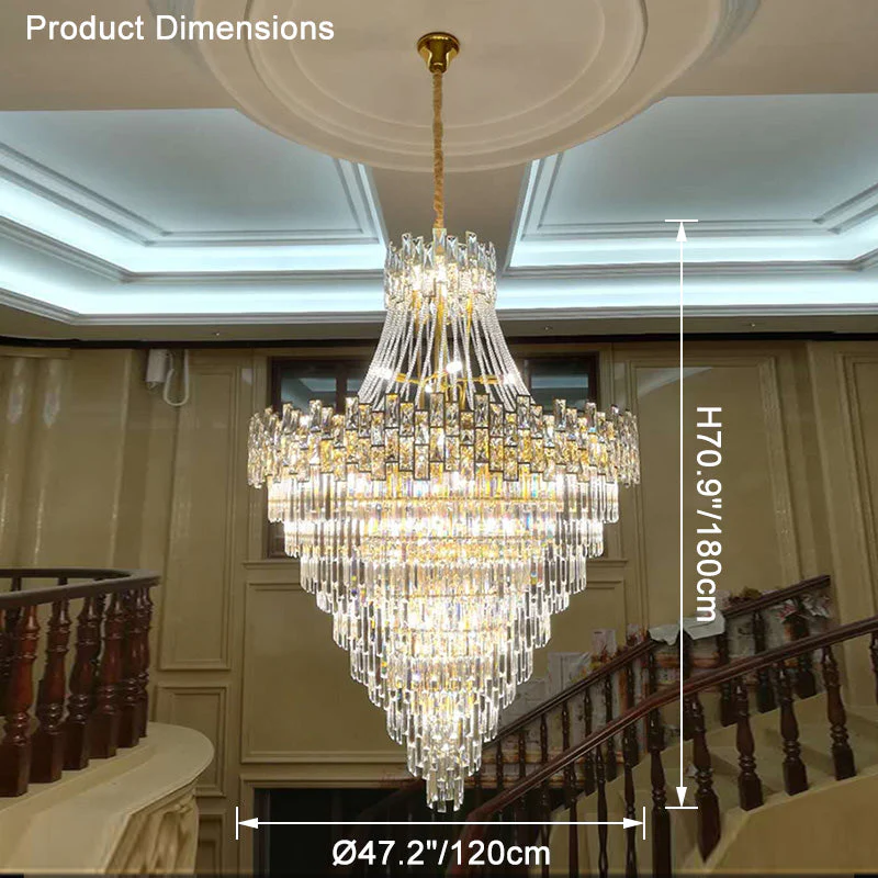 Merlin Massive Tiered Crystal Chandelier - Image 40