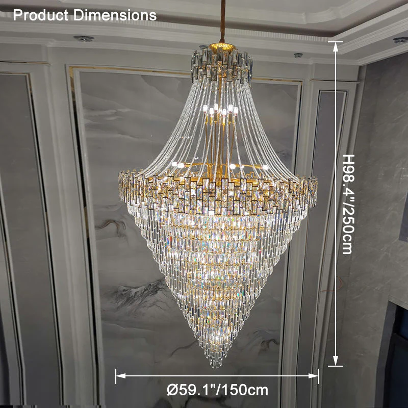 Merlin Massive Tiered Crystal Chandelier - Image 42