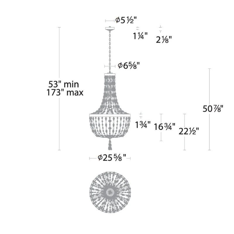 Merlinlamps S2826 Bali 26" LED Pendant - Image 5