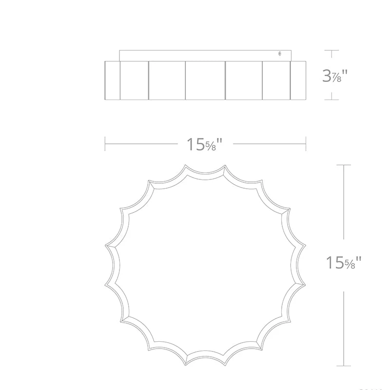 Merlinlamps S8416 Tarte 17" LED Flush Mount - Image 5