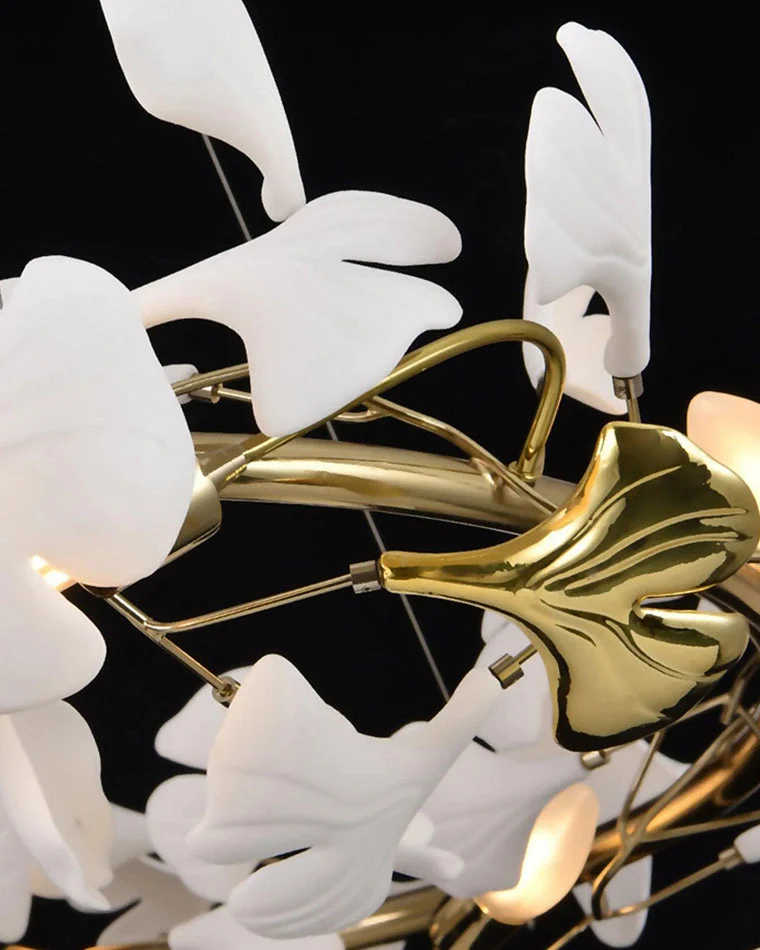 Merlin Gingko Spiral Chandelier - Image 12