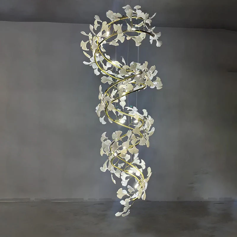 Merlin Gingko Spiral Chandelier - Image 19