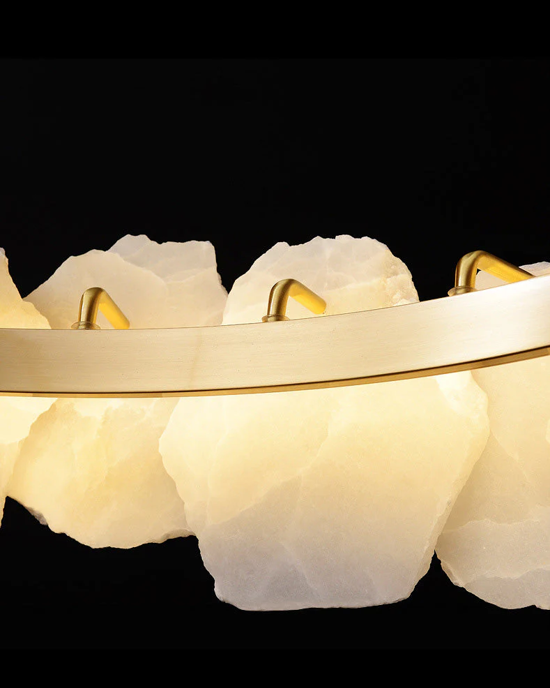 Merlin Tiered Circular Alabaster Chandelier - Image 10