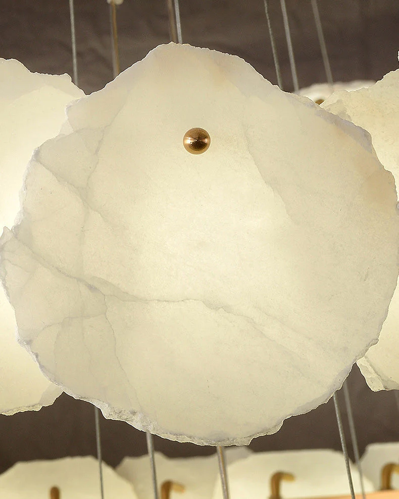 Merlin Tiered Circular Alabaster Chandelier - Image 9